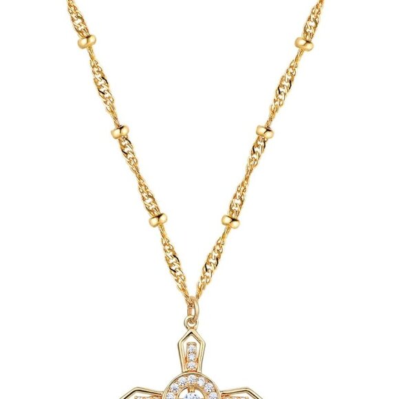 Other - Cross Necklace Faith Pendant 14K Plated Dainty Chain Minimalist Simple Tiny God